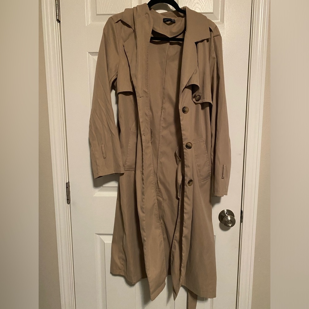 khaki overcoat